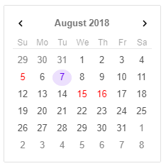 angular calendar