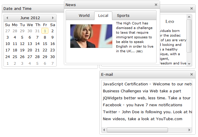 jquery-docking