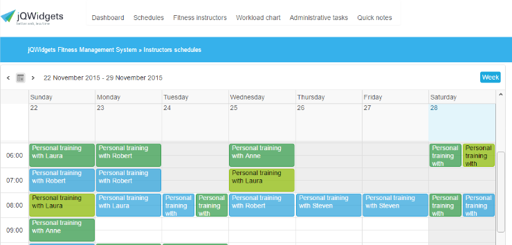 Fitness Web Application Template