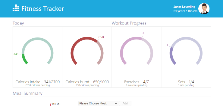 Fitness Tracker Web Application Template